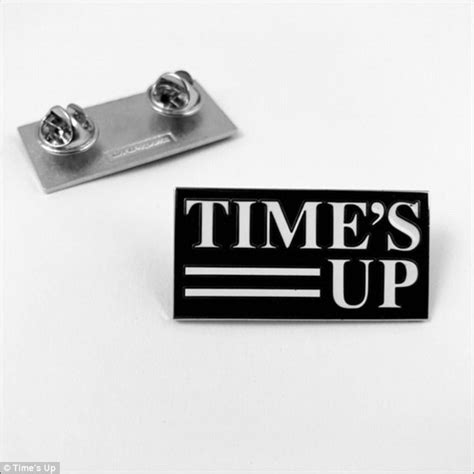 Stars To Wear Anti Harassment Pins To Golden Globe Awards Daily Mail