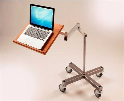 Workez professional ergonomic aluminum laptop cooling stand lap desk tray for bed couch. Impressive Standing Movable Laptop Desk Design with ...
