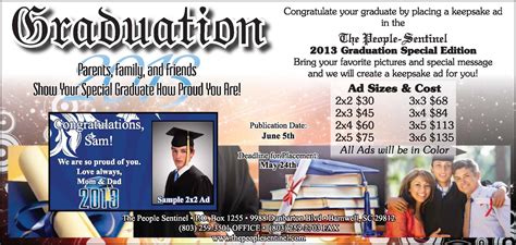 Graduation Ad Template Printable Word Searches