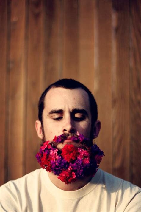 Flowers In Beards An Original Blooming Trend Pun Intended Doseca