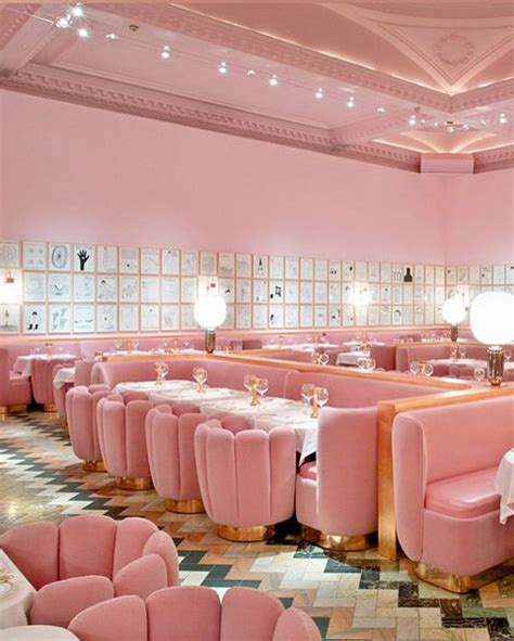 Meet Londons Most Instagrammed Restaurants Pink Dining Rooms