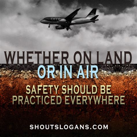 Aviation Safety Slogans Shout Slogans