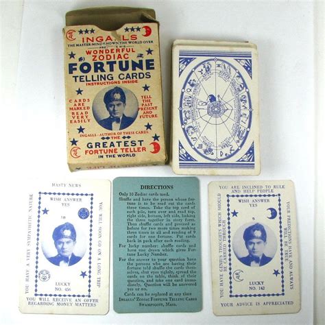 There are related clues (shown below). SALE 25% OFF Rare Harry Ingalls Wonderful Zodiac Fortune ...