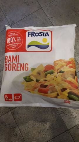 468,9 kilojoules (kj), ist der kategorie fertige gerichte zugeordnet und wurde zuletzt. Fotos und Bilder von Tiefkühlprodukte, Bami Goreng (Frosta ...