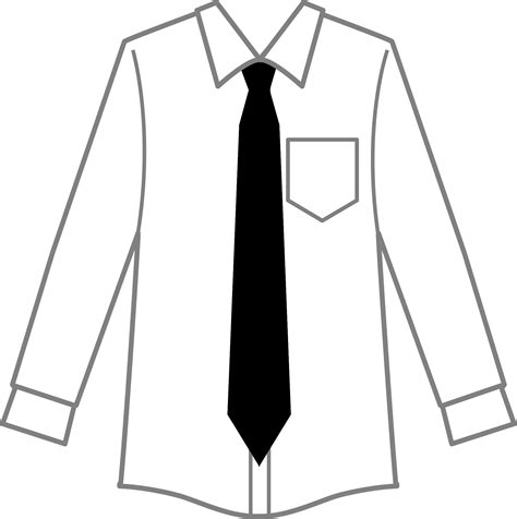 White Shirt And Tie Png