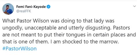 see what ffk had to say about pastor wilson who was caught on camera performing oral sex on a lady