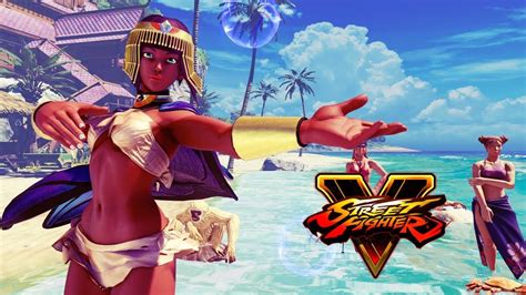 Street Fighter 5 Menat Swimsuit Costume Alternate Youtube