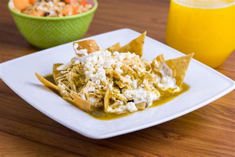 Chilaquiles Traditional Mexican Breakfast Dish With Recipe