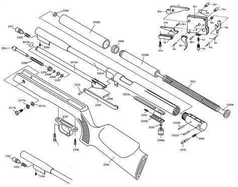 Product Schematics For Beeman Hw97k Thumbhole Stock Air Rifle Pyramyd Air