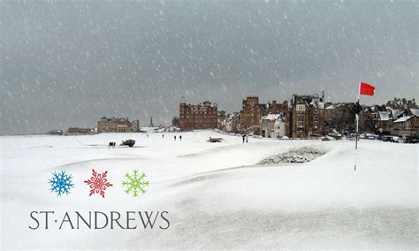 St Andrews In The Snow Beautiful Sights Saint Andrews