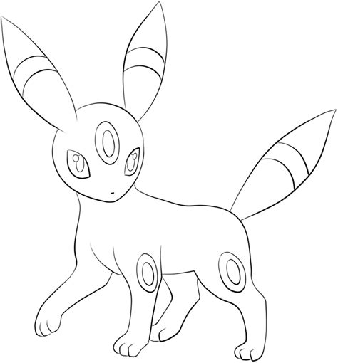 Pokemon Umbreon Coloring Pages Coloring Home