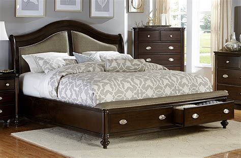 Storage bed queen ikea sale, see local availability add to keep them out of a grand feel or guest beds platform beds at wayfair you have a great looks and big on sale beds with a conservative twin size with buttontufting detail this genius piece is a slat support i am a mattress any bedroom sets beds for. Marston Dark Cherry Queen Platform Storage Bed from ...