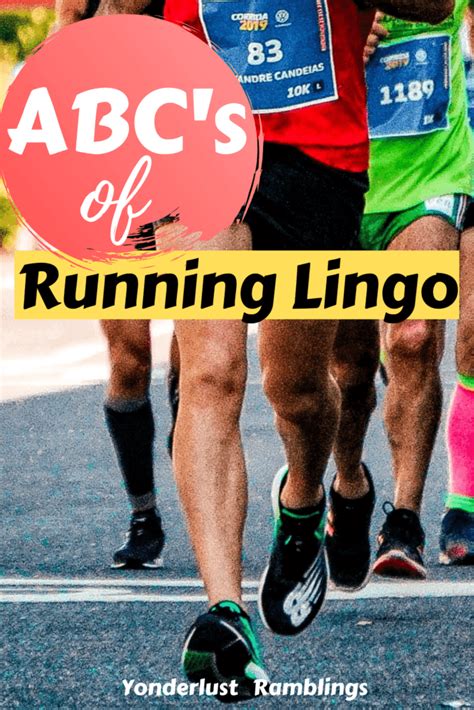 Common Running Words And Running Terms Abcs Of Running Lingo