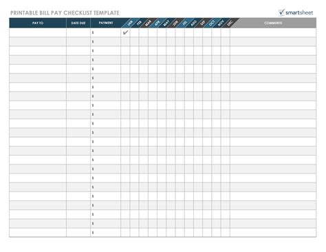 Maybe you would like to learn more about one of these? 33 Free Bill Pay Checklists & Bill Calendars (PDF, Word ...