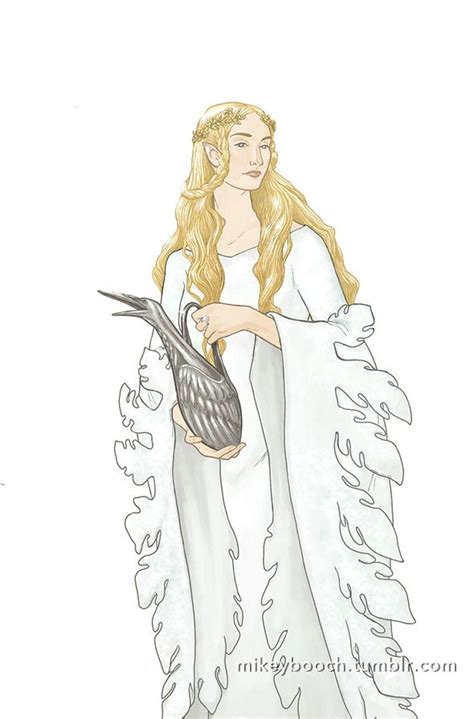 Galadriel Most Beautiful Of All The House Of Finwë Her Hair Was Lit