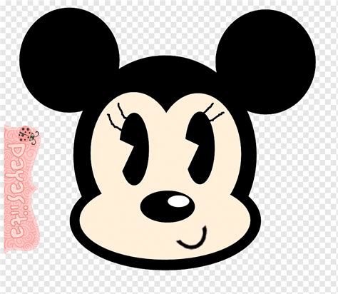 Minnie Mouse Mickey Mouse Menggambar Minnie Teks Fotografi Kepala