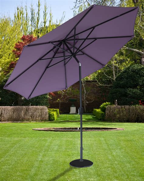 The best garden parasols and garden umbrellas to buy now; Elizabeth 2.7m Garden Parasol - Blackberry/Anthracite - £ ...