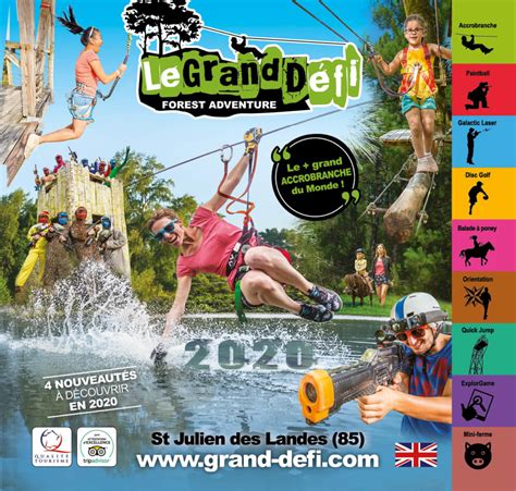 Le Grand Defi Plan Et Brochure Du Parc Le Grand Defi En Vendée à 1h