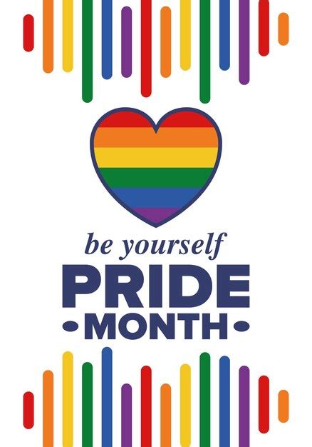 Premium Vector Lgbt Pride Month In June Lesbian Gay Bisexual