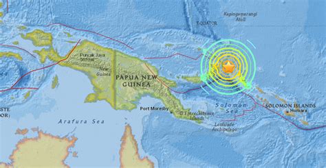 Magnitude 79 Earthquake Off Papua New Guinea Us Geological Survey