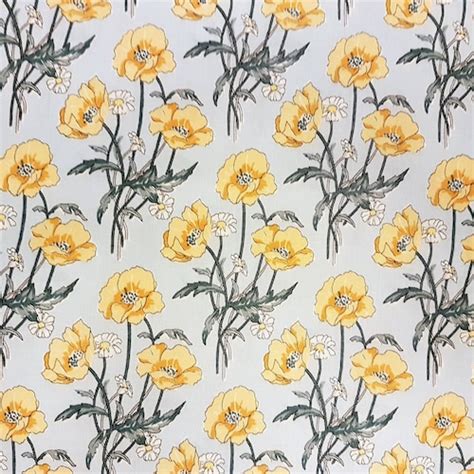 Marigold Fabric Floral Fabric By The Yard Rudia Collection Etsy