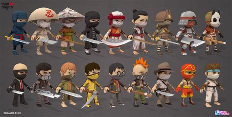 Artstation Mini Ninja Outfits Designs Philémon Belhomme Ninja Outfit