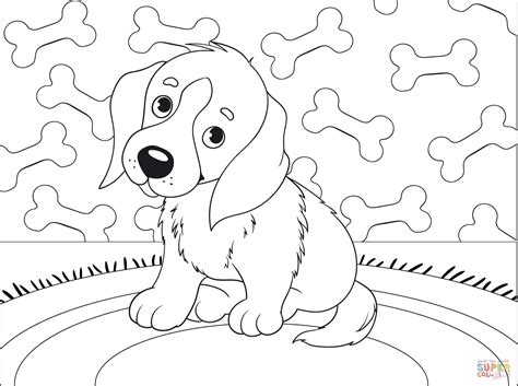 Puppy Coloring Page Free Printable Coloring Pages