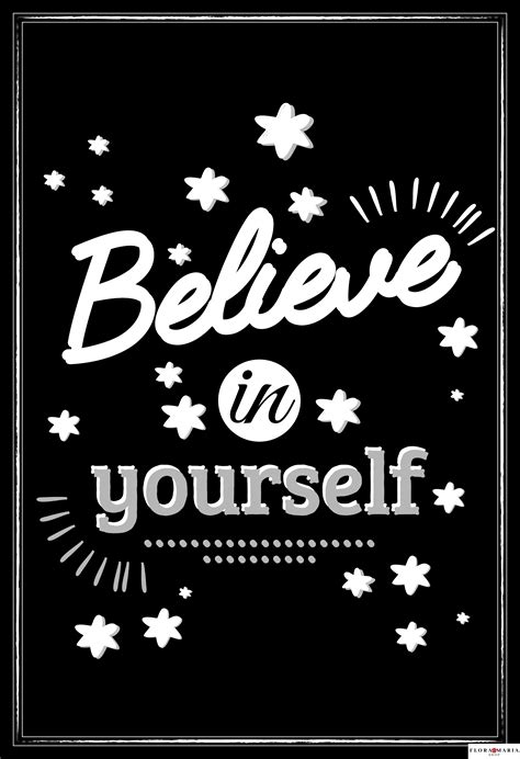 Believe In Yourself Inspirational Quotes Wall Art Inspirational