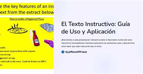 El Texto Instructivo Guía De Uso Y Aplicación