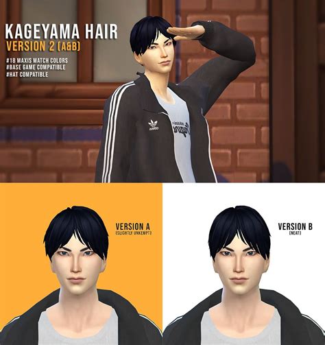Kageyama Timeskip Haikyuu Sims 4 Cc Sims 4 Cas Sims Cc Kageyama Tobio
