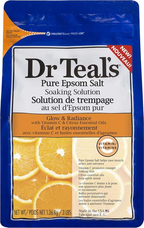 Dr Teals Epsom Bath Salt Vitamin C And Citrus Oils 136 Kg Buy Online At Best Price In Uae