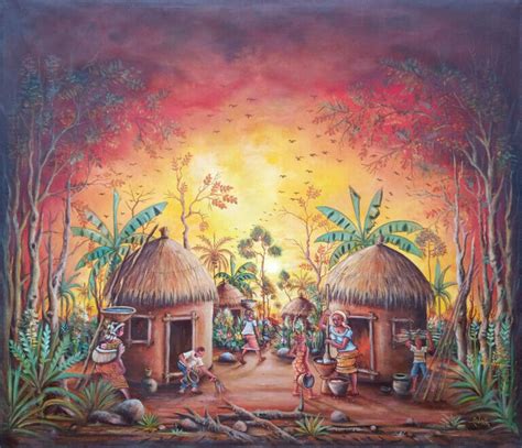 African Paintings From Cameroon Art Cameroon African Paintings