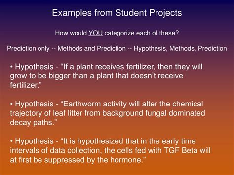 Ppt Hypothesis Vs Prediction Is There A Difference If So What Is