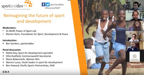 Webinar Reimagining The Future Of Sport And Development Sportanddev