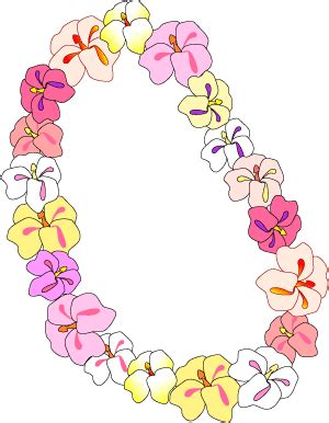 Hawaiian Lei Flower Clipart Best Flower Site