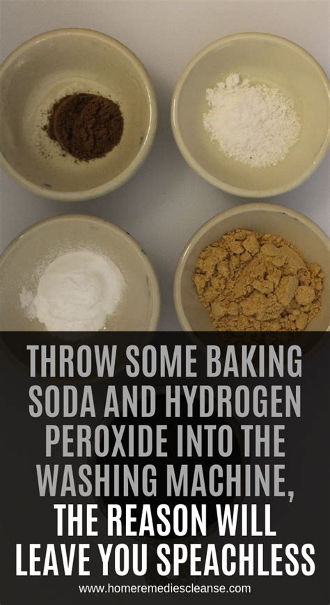 Throw Some Baking Soda And Hydrogen Peroxide Into The Washing Machine