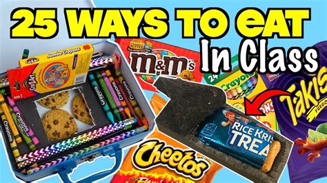25 Clever Ways To Sneak Food And Candy Into Class Using School Supplies