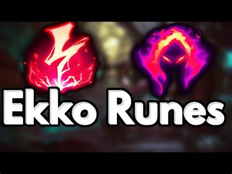 Games played, pick rate, win rate, and more. Ekko Runes Season 10 - YouTube