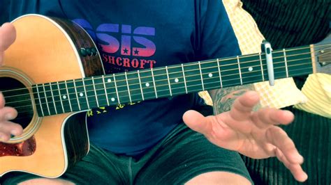 Oasis Wonderwall Acoustic Guitar Lesson Youtube