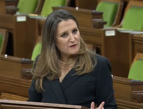 History Made As Chrystia Freeland Becomes The First Female To Unveil A Federal Budget