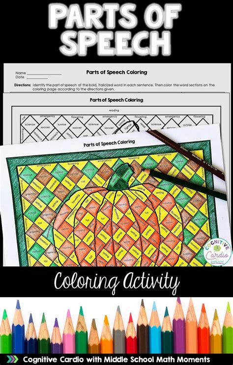 As black history month approaches we would like to celebrate dr. Fall Coloring Page Parts of Speech Coloring | Parts of ...