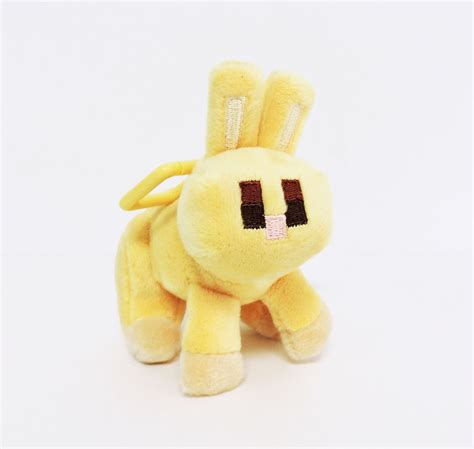 Mojang Minecraft Baby Yellow Bunny Clip Plush Merchandise