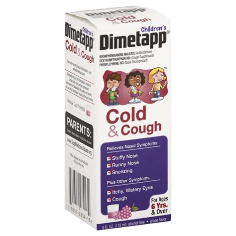 Upc 300312234132 Dimetapp Childrens Cough And Cold Grape Flavor 4 Fl