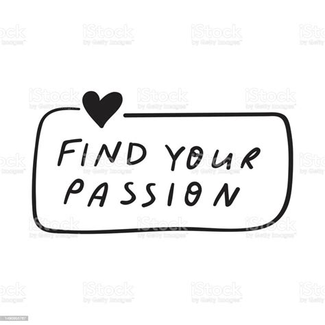 Hand Drawn Badge Find Your Passion Stock Illustration Download Image Now Achievement Advice