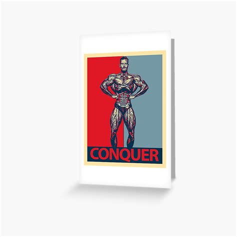 Chris Bumstead Conquer Cbum Design Greeting Card For Sale By