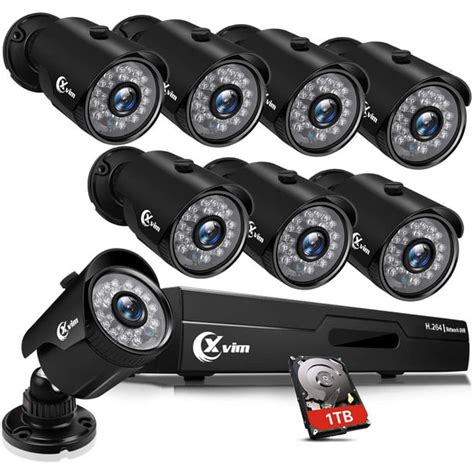 Xvim 8ch 1080p Security Camera System Outdoor With 1tb Hard Drive Pre