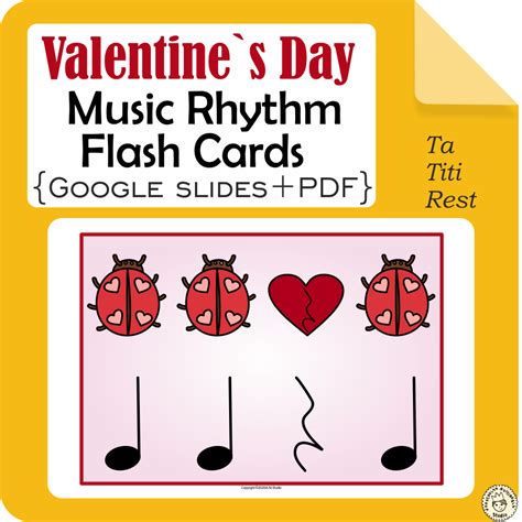 Valentine S Day Music Rhythm Cards Ta Titi And Rest