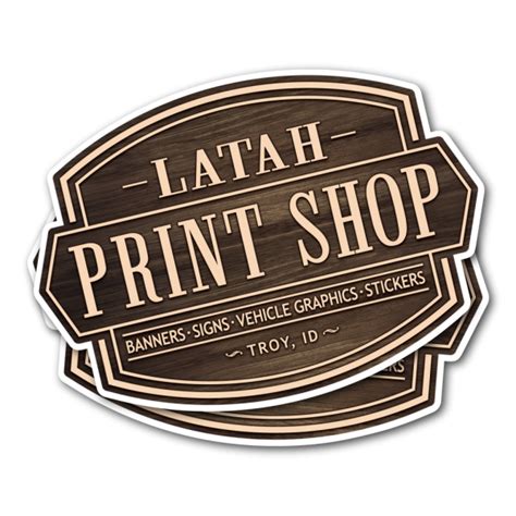 Die Cut Vinyl Stickers Latah Print Shop