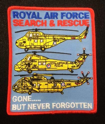 Raf Search Rescue Embroidered Badge Patch Raf Collections