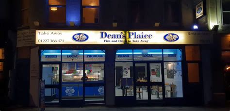 Classic fish and chips are one of britain's national dishes. Dean's Plaice, Fish and Chips, Restaurant, Herne Bay, Kent ...